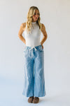 The Towslee Wide Leg Denim Jean in Light Blue