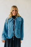 The Sardo Collared Denim Jacket in Medium Blue