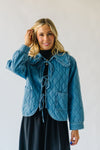 The Sardo Collared Denim Jacket in Medium Blue