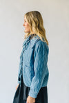 The Sardo Collared Denim Jacket in Medium Blue