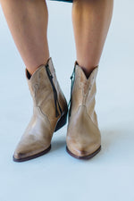 Free People: New Frontier Western Boot in Distressed Tan