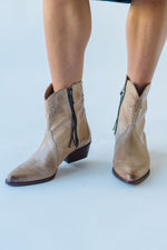 Free People: New Frontier Western Boot in Distressed Tan