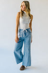 The Towslee Wide Leg Denim Jean in Light Blue