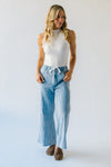 The Towslee Wide Leg Denim Jean in Light Blue