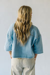 The Jensvold Cropped Denim Jacket in Light Blue