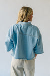 The Jensvold Cropped Denim Jacket in Light Blue