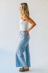 The Towslee Wide Leg Denim Jean in Light Blue