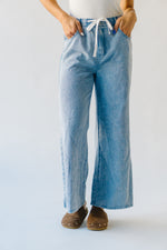 The Towslee Wide Leg Denim Jean in Light Blue