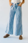 The Towslee Wide Leg Denim Jean in Light Blue