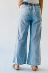 The Towslee Wide Leg Denim Jean in Light Blue