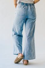 The Towslee Wide Leg Denim Jean in Light Blue