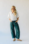 The Kerzman Relaxed Corduroy Pant in Dark Green