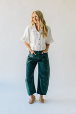 The Kerzman Relaxed Corduroy Pant in Dark Green