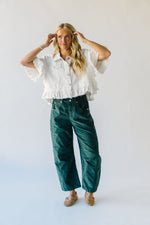 The Kerzman Relaxed Corduroy Pant in Dark Green