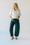 The Kerzman Relaxed Corduroy Pant in Dark Green