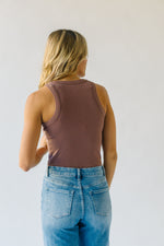 The Cantwell Ribbed Tank in Mauve