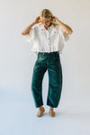 The Kerzman Relaxed Corduroy Pant in Dark Green