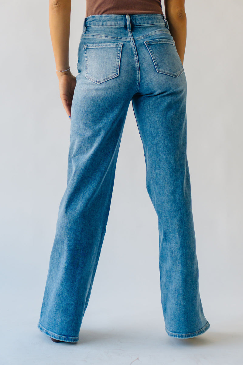 The Minami High Rise Skater Jean in Medium Blue