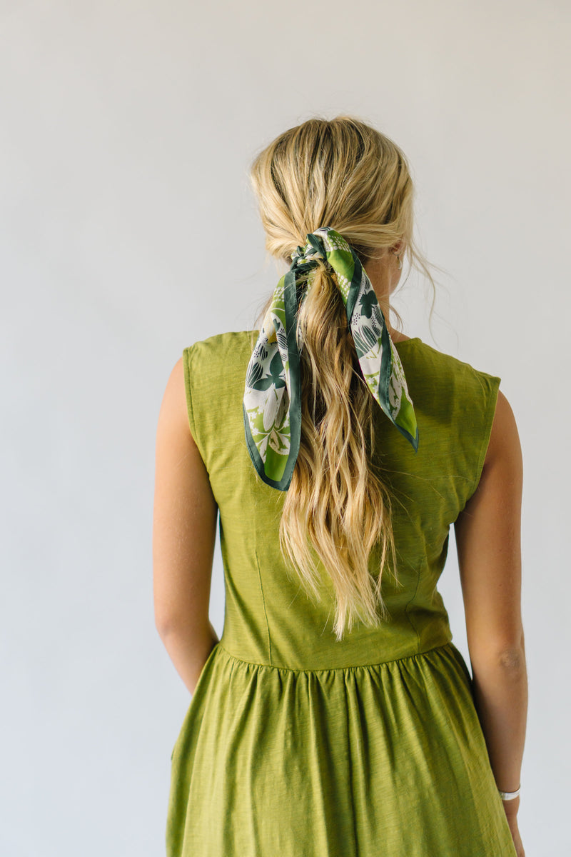 The Genoa Basic Midi Dress in Olive