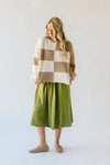 The Simonian Color Block Sweater in Mocha