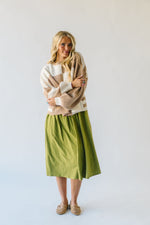 The Simonian Color Block Sweater in Mocha