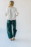 The Kerzman Relaxed Corduroy Pant in Dark Green