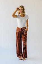 The Praught Pleated Front Trouser in Dark Brown