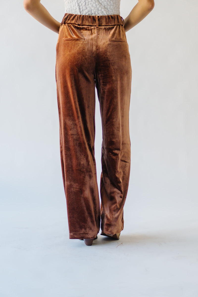 The Praught Pleated Front Trouser in Dark Brown