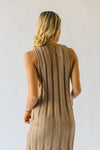 The Pomeroy Textured Midi Dress in Khaki