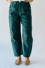 The Kerzman Relaxed Corduroy Pant in Dark Green