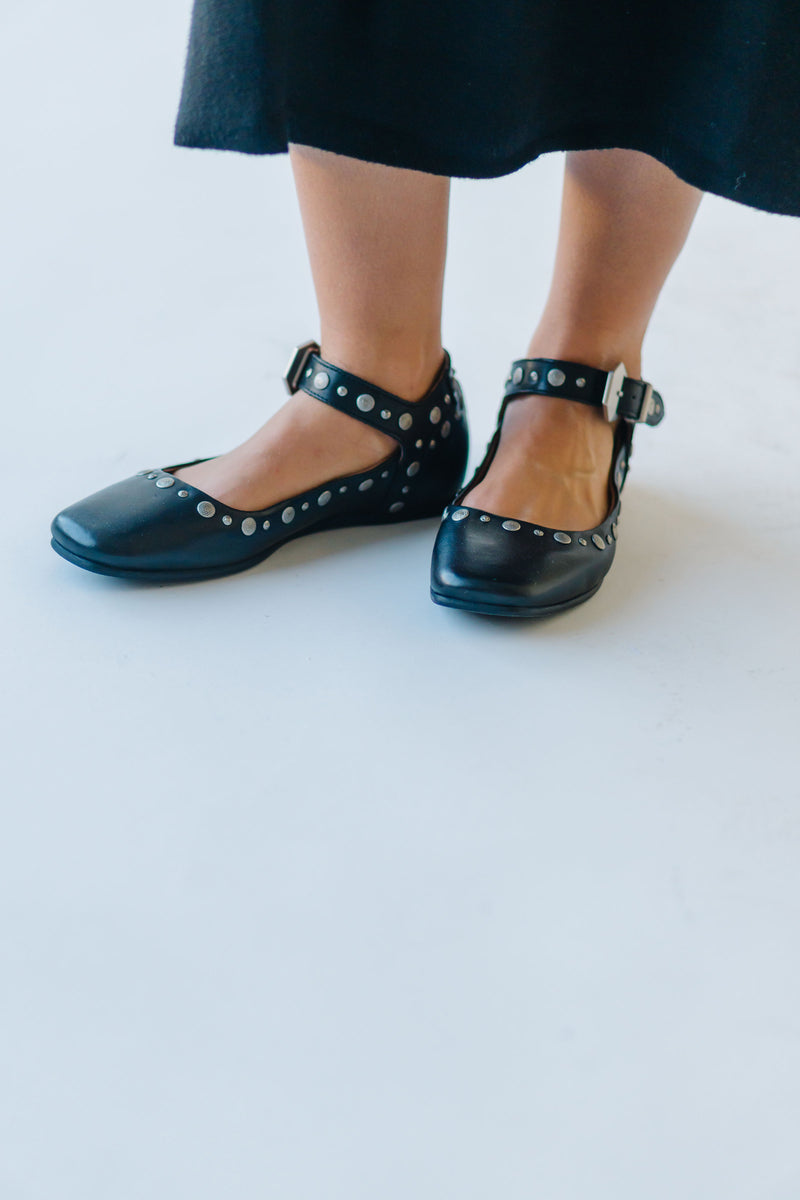 Free People: Mystic Mary Jane Flat in Black