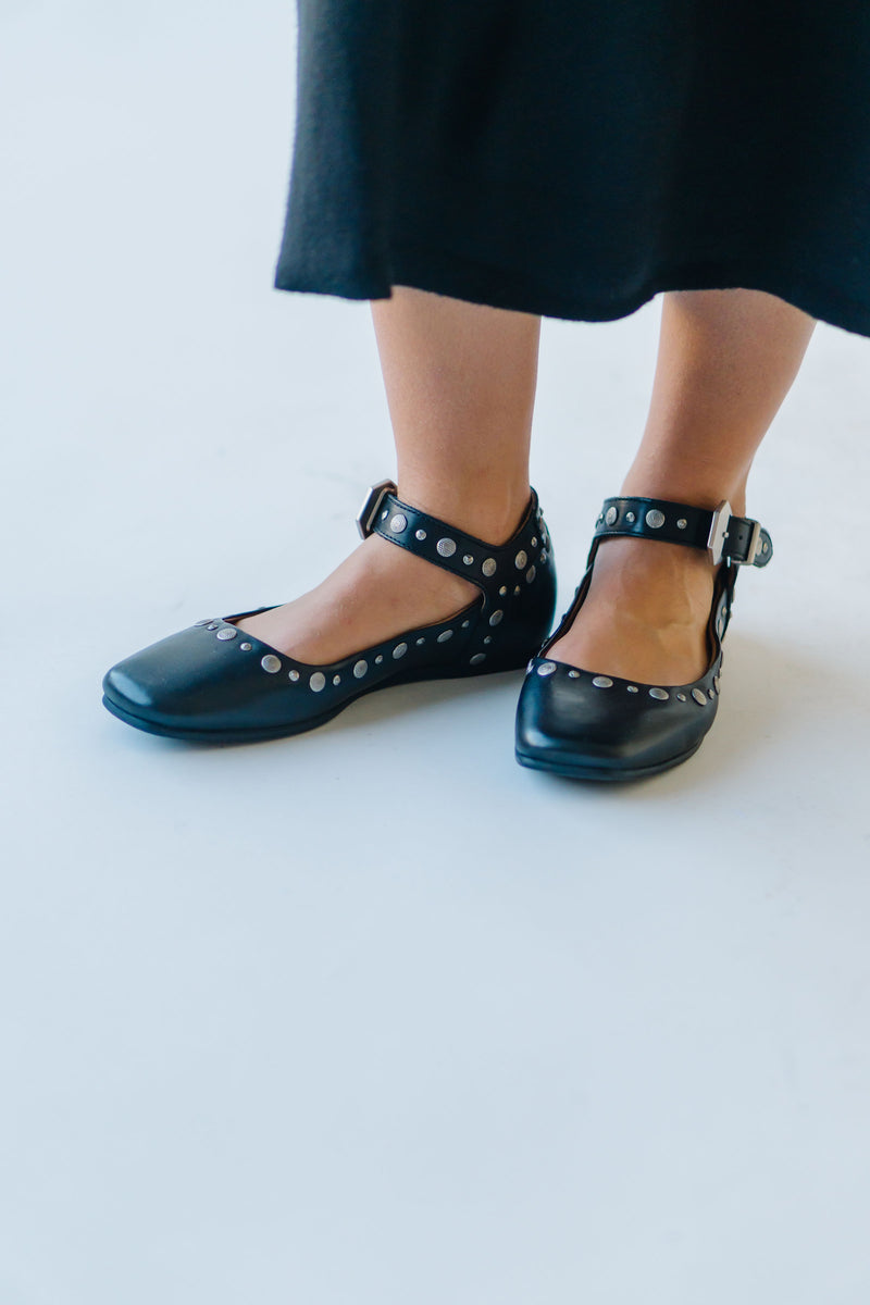 Free People: Mystic Mary Jane Flat in Black