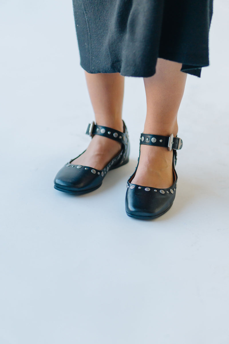 Free People: Mystic Mary Jane Flat in Black