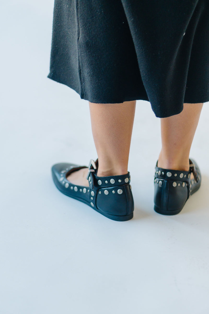 Free People: Mystic Mary Jane Flat in Black