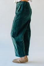 The Kerzman Relaxed Corduroy Pant in Dark Green