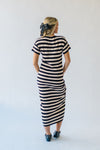 The Brenchley Striped Sweater Dress in Natural + Black