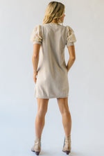 The Hinkle Mesh Detail Sweater Dress in Natural