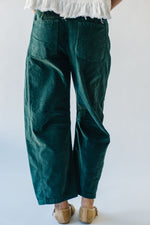 The Kerzman Relaxed Corduroy Pant in Dark Green