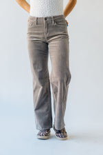 The Ragaller High Rise Wide Leg Jean in Light Grey