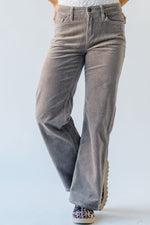 The Ragaller High Rise Wide Leg Jean in Light Grey