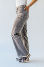 The Ragaller High Rise Wide Leg Jean in Light Grey