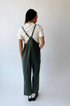 The Gianna Woven Overall in Hunter Green
