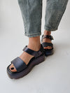 Melissa: Kick Off Sandal Metallic in Blue Chameleon (SHIPS IN 1 WEEK)