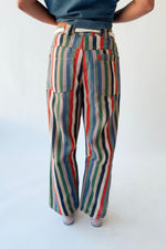 The Wallin Belted Pant in Striped Multi