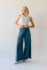 The Northampton Wide Leg Pant in Medium Wash