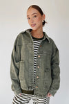 The Ladner Vintage Denim Jacket in Vintage Olive