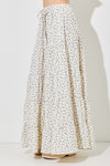 The Callen Floral Maxi Skirt in Cream Multi