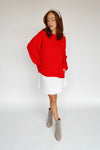 The Lauridson Crew Neck Sweater in Red