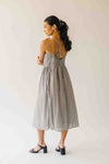 The Townes Gingham Tank Dress in White + Black