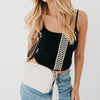 The Woven Willow Camera Crossbody Bag in Cream